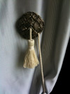 Curtain tie back pompadour